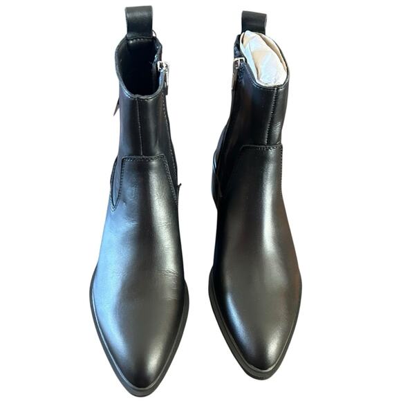 Dolce Vita Bili H20 Black Leather Pointed-Toe Ankle Booties Waterproof NEW 6 - Picture 2 of 10